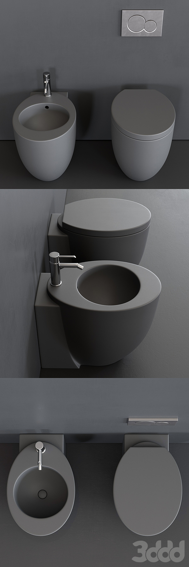 3d модели: Унитаз и Биде - Ceramica Cielo Le Giare WC