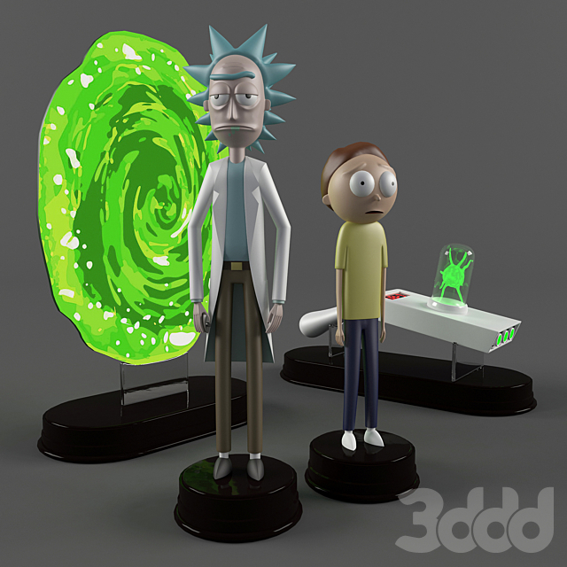 3d Modeli Igrushki Rik I Morti