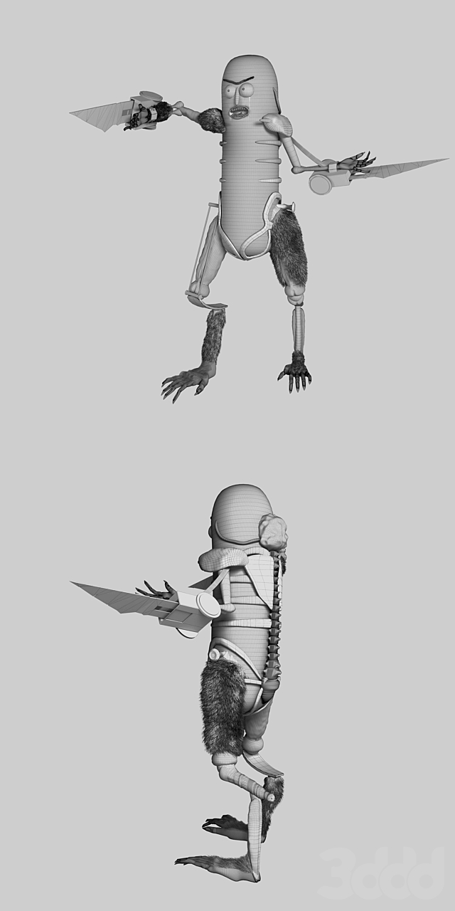 3d Modeli Zhivye Sushestva Ogurchik Rik