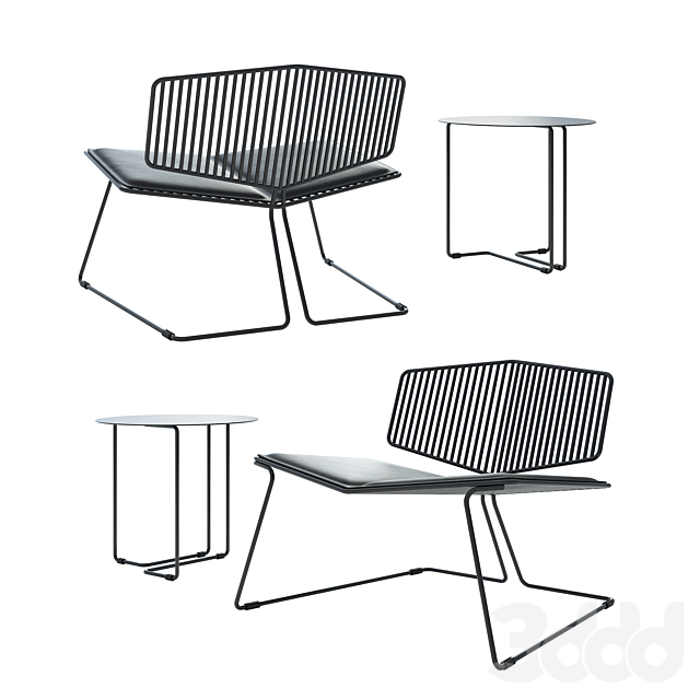 3d Modeli Stulya Sphaus Vader Chair And Ferro 3 Table