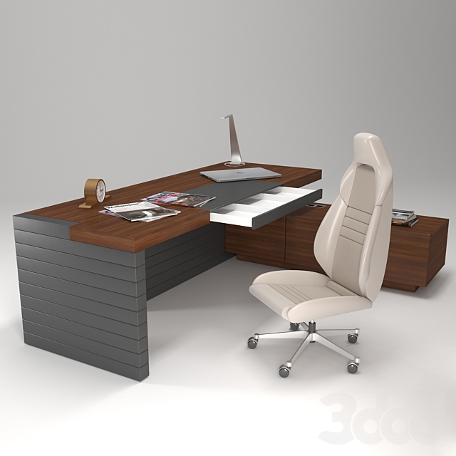 3d Modeli Ofisnaya Mebel Nabor Ofisnoj Mebeli