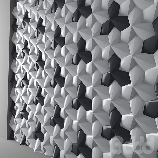 Abstract wall panel 3D панель 3D Модель