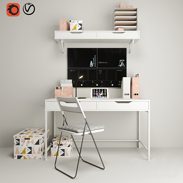 3d Modeli Ofisnaya Mebel Ikea Workplace