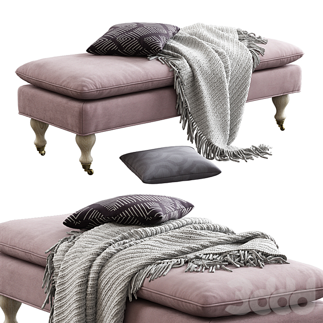 3d Modeli Drugaya Myagkaya Mebel Safavieh Hampton Pillowtop Bench