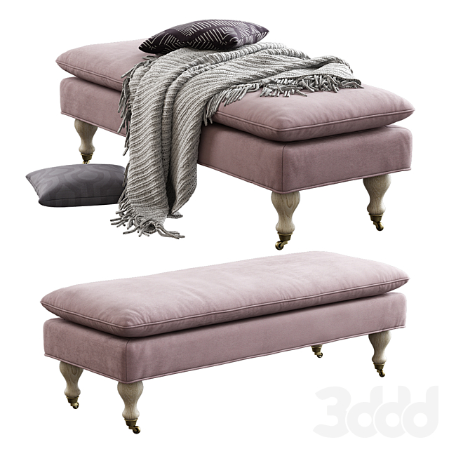 3d Modeli Drugaya Myagkaya Mebel Safavieh Hampton Pillowtop Bench