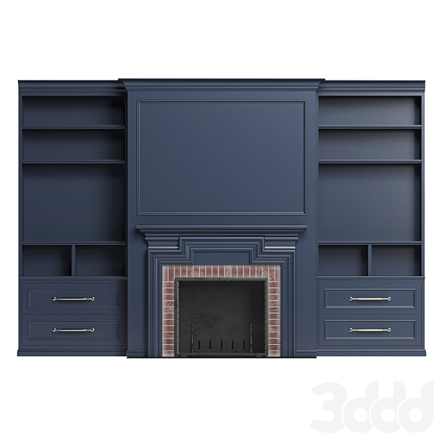 Классический камин - Камин - 3D Модель