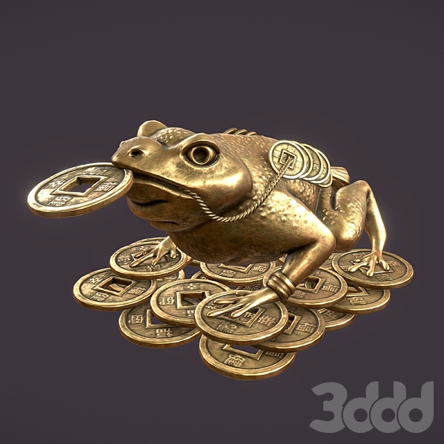 3d Modeli Skulptury Fen Shuj Denezhnaya Zhaba