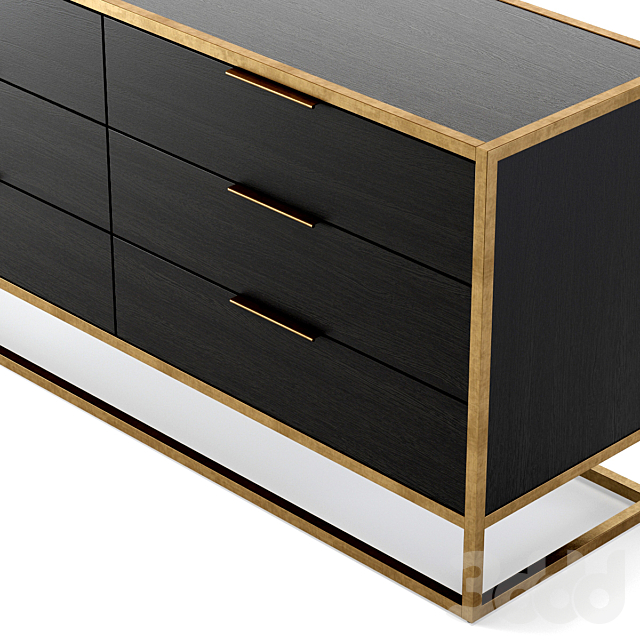 Crate and Barrel Oxford Dresser Тумбы, комоды 3D Модель