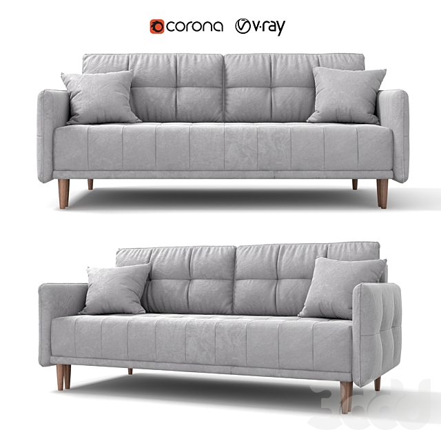 3d modeli divany divan krovat tadeush seryj velyurovyj ot hoff