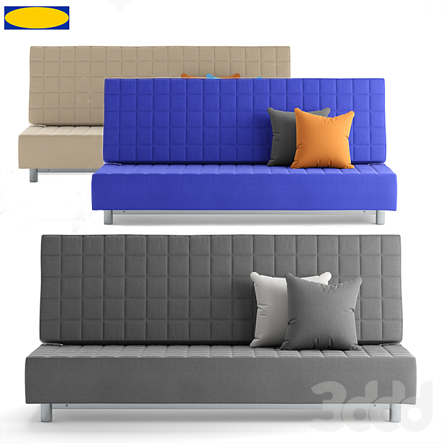 3d modeli divany ikea beddinge bedinge