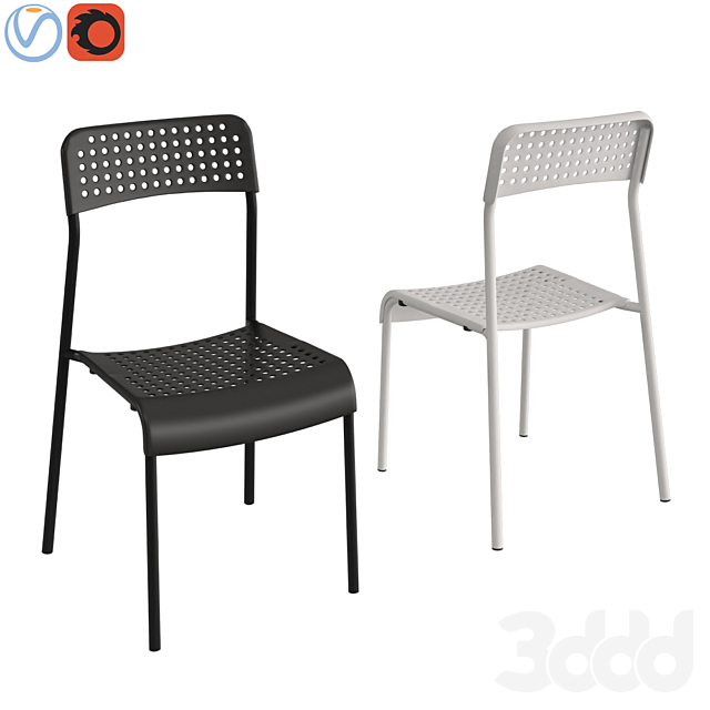 3d modeli stulya ikea adde