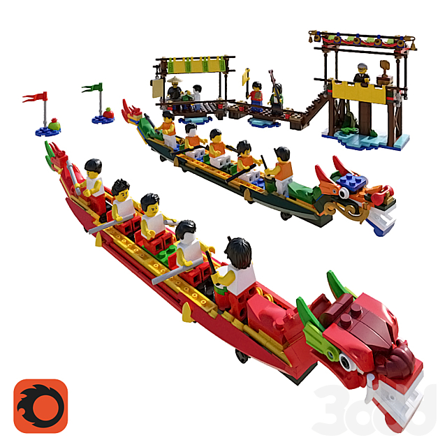 lego dragon boat
