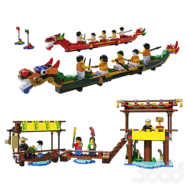 lego dragon boat