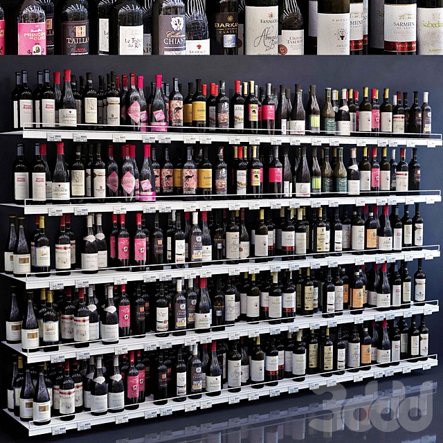 3d Modeli Magazin Vitrina 008 Alkogol