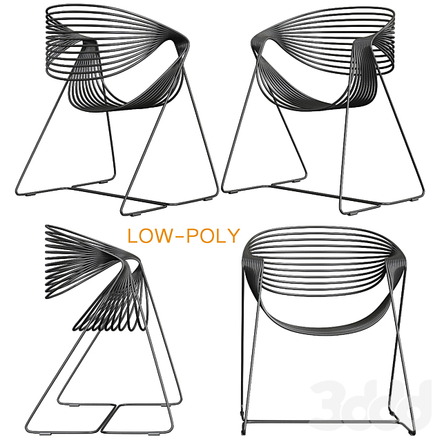 3d Modeli Stulya Filoferru Outdoor Chair By Robby Cantarutti
