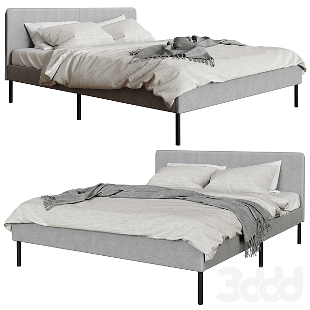 3d modeli krovati ikea slattum