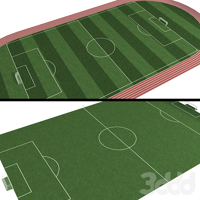 3d modeli sport futbolnoe pole