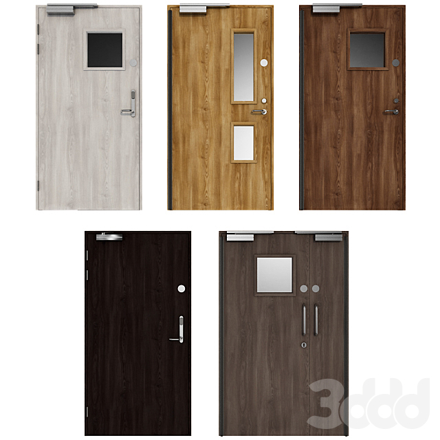 3d Modeli Dveri Derevyannye Raspashnye Protivopozharnye Dveri Wooden Swing Fire Doors