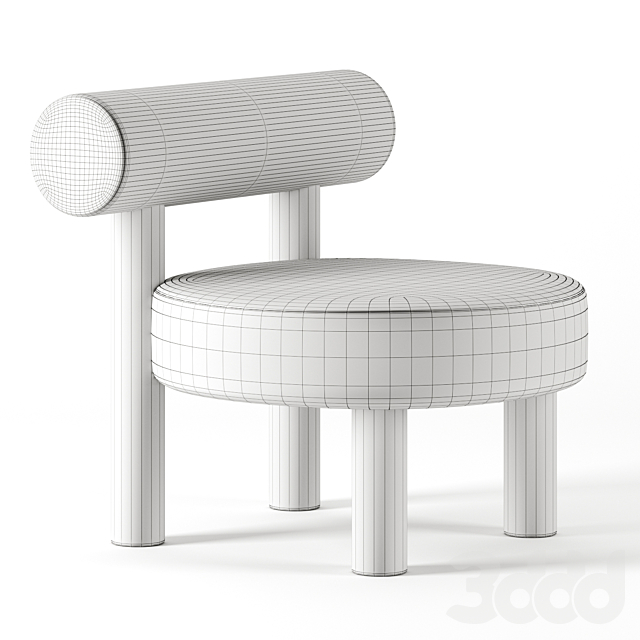3d модели: Кресла - Gropius low chair by Noom