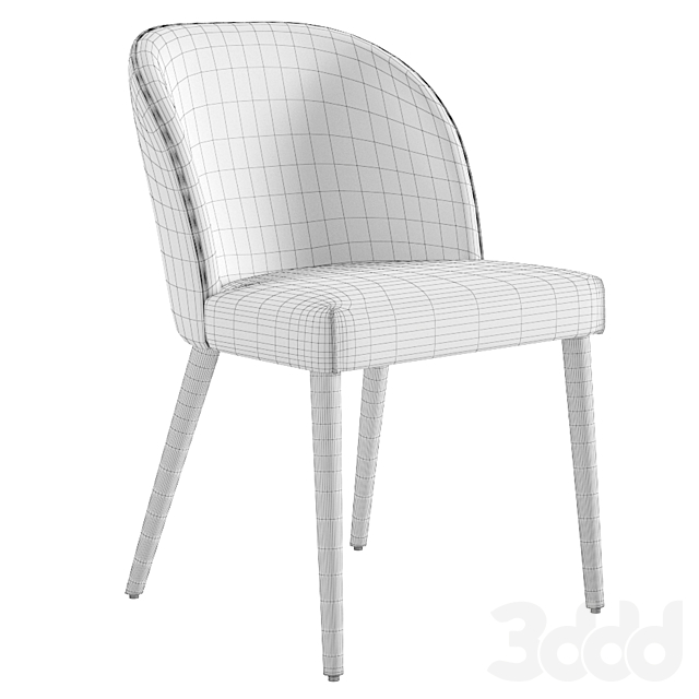 3d модели: Стулья - Camille Taupe Italian Dining Chair