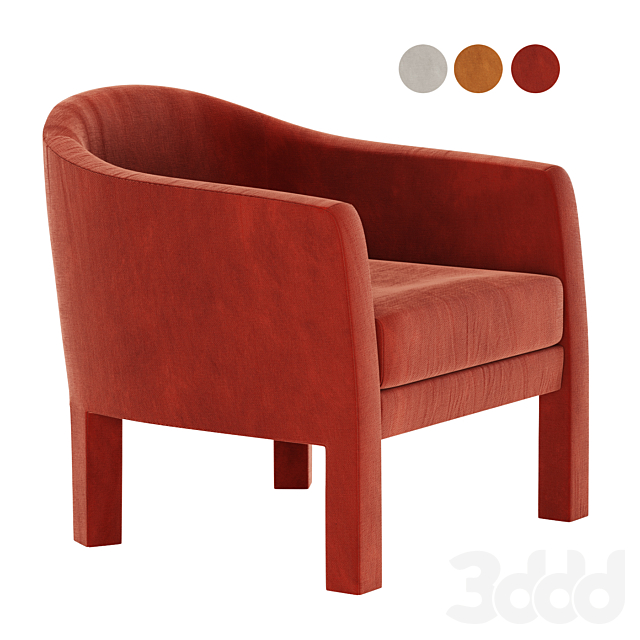 Isabella Chair West Elm Кресла 3D Модель
